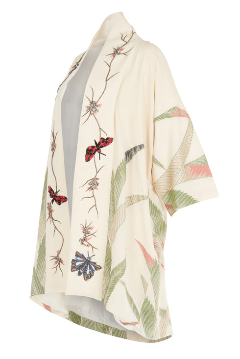 Ivory Butterfly Kimono